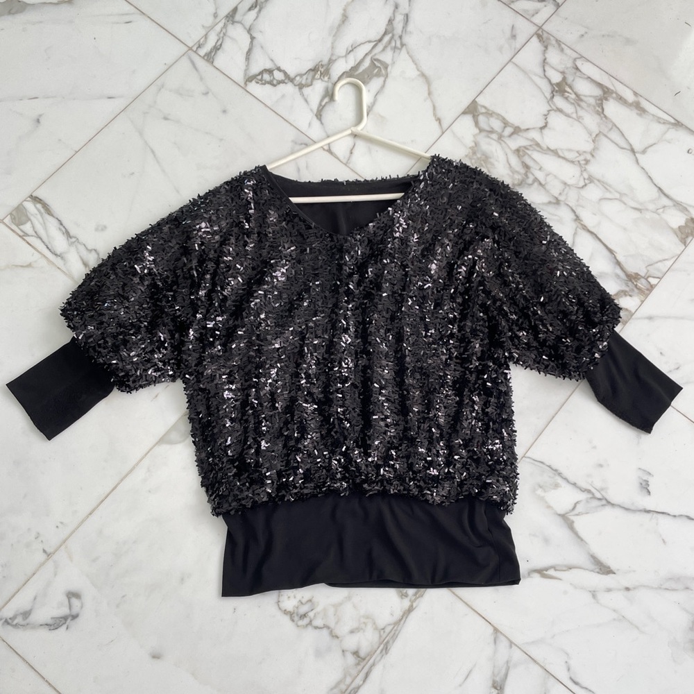 Gorgeous Custom-made Sequined Evening Top